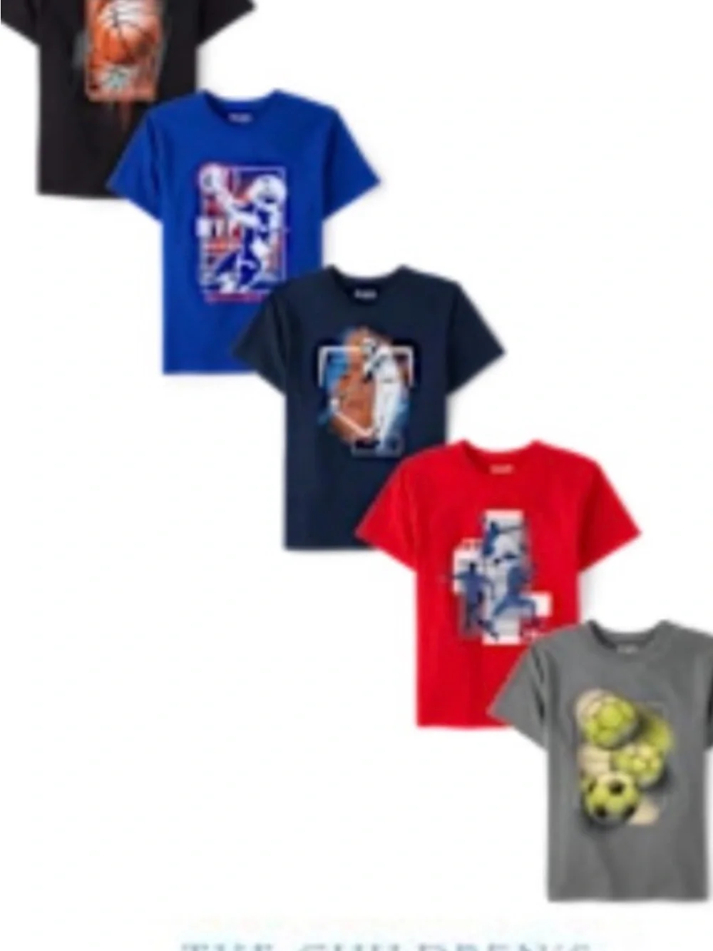 Boys Sports Graphic Tee 5-Pack - Children’s Place - NWT🎉
